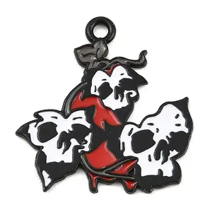 Halloween Alloy Enamel Pendants