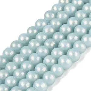 Baking Paint Glass Pearl Beads Strands