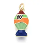 Brass and Enamel Pendants