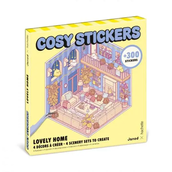 Janod Cosy Stickers Samolepky Minisvět Interiéry