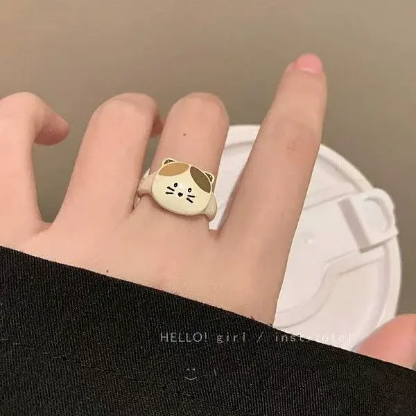 Adjustable Alloy and Enamel Cuff Rings