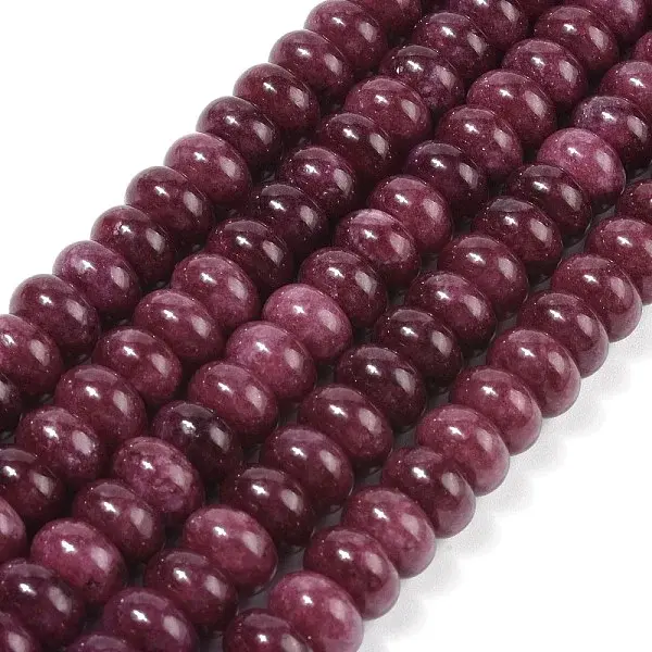 Dyed Natural White Jade Beads Strands
