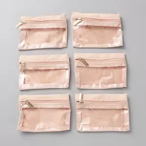 6Pcs Rectangle Polyester Jewelry Storage Bags