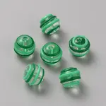 Transparent Painted Glass Beads