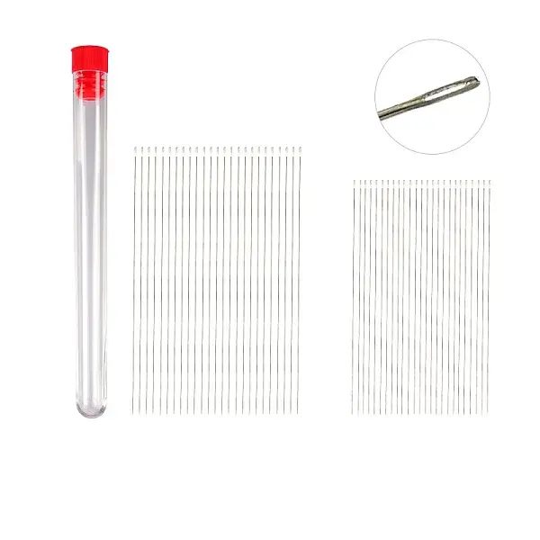 Tarnish Resistant Stainless Steel Big Eye Beading Needles