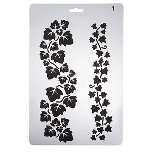 1Pc Plastic Reusable Drawing Painting Stencils Templates