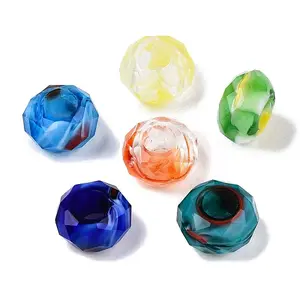 Two Tone Glass European Beads