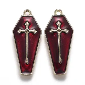 Halloween Theme Alloy Enamel Pendants