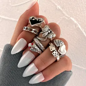 Alloy & Enamel Cuff Rings/Finger Rings