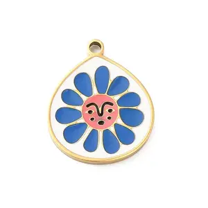 304 Stainless Steel Enamel Pendants