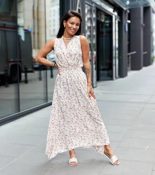 Gemre Pink floral dress Alpicella