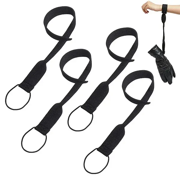 4Pcs PE Plastic Outdoor Ski Glove Wristband