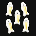 Printed Handmade Porcelain Pendants