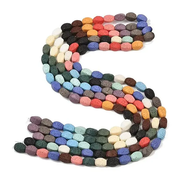 Natural Lava Rock Beads Strands