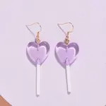 Stainless Steel Plastic Dangle Earrings