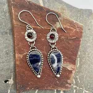 Alloy Enamel Dangle Earrings