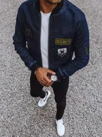 Černý pánský přechodový bomber Dstreet