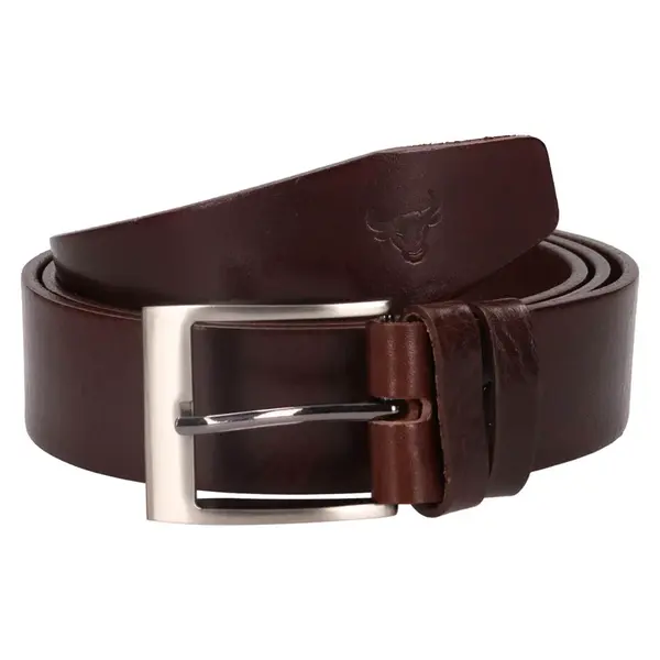 Pánský kožený opasek Belt Toro Tommy - tmavě hnědá