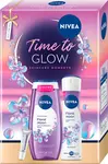 NIVEA Time to Glow dárkový box pro zářivou pokožku se svěží vůní orchidejí