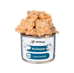 ALL ANIMALS Kočkopes losos kousky 200 g
