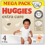 HUGGIES Extra Care 4 plienky box 8-16 kg 76 kusov