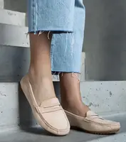 Gemre Beige eco-suede loafers Cellarengo