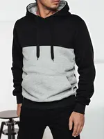 Bluza męska z kapturem czarna Dstreet