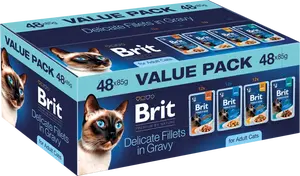 Multipack kapsiček Brit Premium by Nature filety ve šťávě 48x85 g