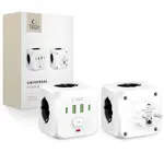 Tech-Protect PCL3X4 Víceportový adaptér 2x USB, 2x USB-C, 3 zásuvky, bílý