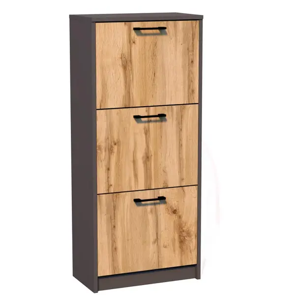 Home Collective BOTNÍK se 3 přihrádkami v grafitovém dubu