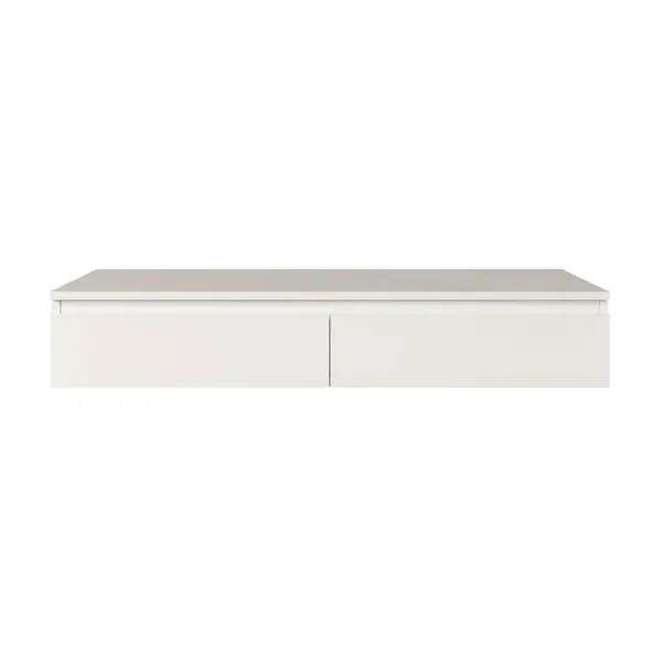 Selsey ZÁVĚSNÝ psací / toaletní stolek Bemmi, bílý, 120 cm