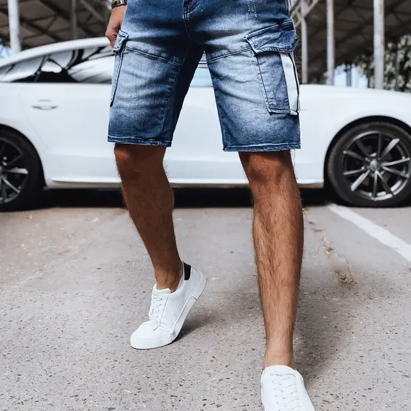 Kraťasy pánské džínové modré Dstreet