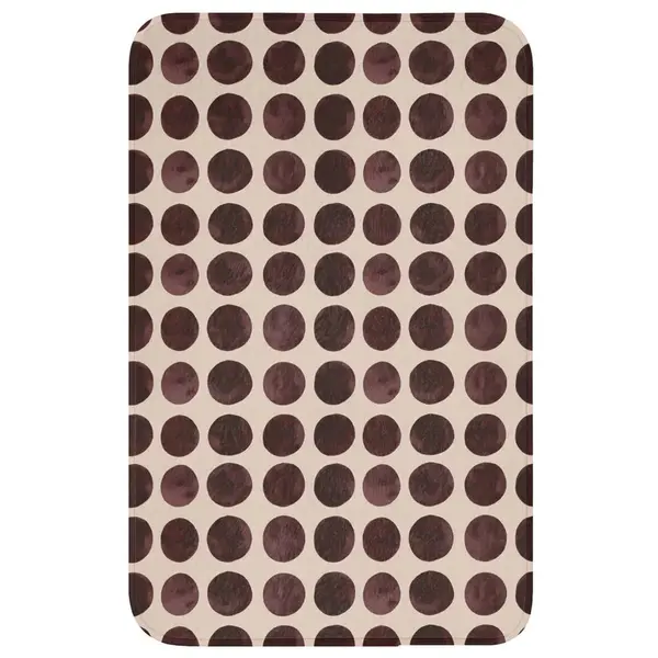 OnlyWow WC PŘEDLOŽKA Puntíky - Vzor - Hnědý 50x80 cm