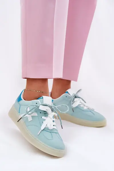 Boto Nízké Dámské Sportovní Boty S Leopardím Vzorem Mint Zelevelis