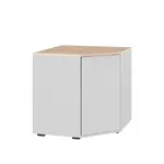 Vicco PŘÍBORNÍK Betti Bílá/Sonoma 77.9 x 77.9 cm s 1 dveřmi