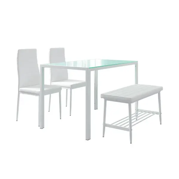 Vicco JÍDELNÍ SET Grand Bílá 120 x 70 cm 4 díly