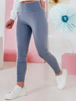 Legginsy damskie z wysokim stanem ACTIVIS niebieskie Dstreet