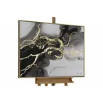 KUNSTLOFT RUČNĚ MALOVANÝ AKRYLOVÝ OBRAZ ČERNÝ/ŠEDÝ, 103/78 CM