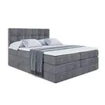 ALTDECOR POSTEL boxspring MARCE KING – 200 x 200 – H3/H4 – tmavě šedá