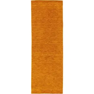 KUNSTLOFT VLNĚNÝ běhoun Jamal Žlutá 80x300 cm