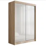 ALTDECOR ŠATNÍ SKŘÍŇ PEKA – 150 cm – Sonoma dub | bílá