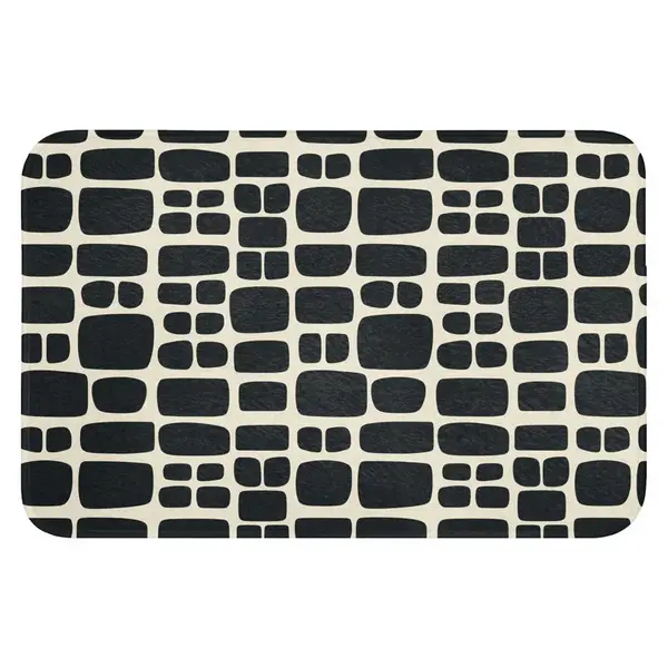 OnlyWow KOUPELNOVÁ PŘEDLOŽKA Moderní - organické - černé 60x40 cm