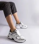 Gemre White-silver Ena sports sneakers