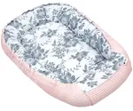 Medi Partners Baby cocoon/nest – Waffle – Berry + light pink Waffle