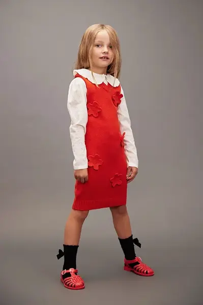 Dětské šaty s bavlnou Mini Rodini červená barva, mini, 25750104