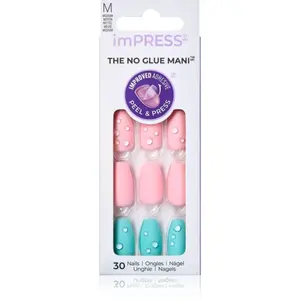 KISS imPRESS The No Glue Mani Medium umelé nechty Dew Drop 30 ks