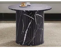 Kulatý konferenční stolek Treviso, 60 cm, černý mramor