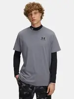 Pánské tričko Under Armour UA M LOGO EMB HEAVYWEIGHT SS-GRY - Pánské