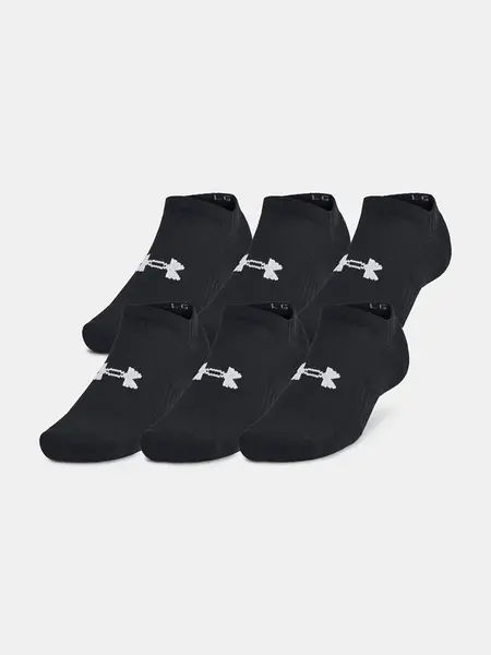 Unisexové ponožky Under Armour Unisex UA TC 3pk No Show-BLK - unisex