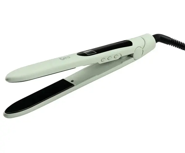 Profesionální žehlička na vlasy Cera Bullet Straightener - matná světle zelená (28422) + dárek zdarma